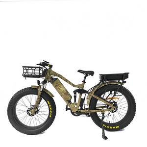 Factory Sales Camo Color Frame Electric Bicycle 1000w Electric Bike 750w Dual Motor Fast Electric Bike Hunting Ebike