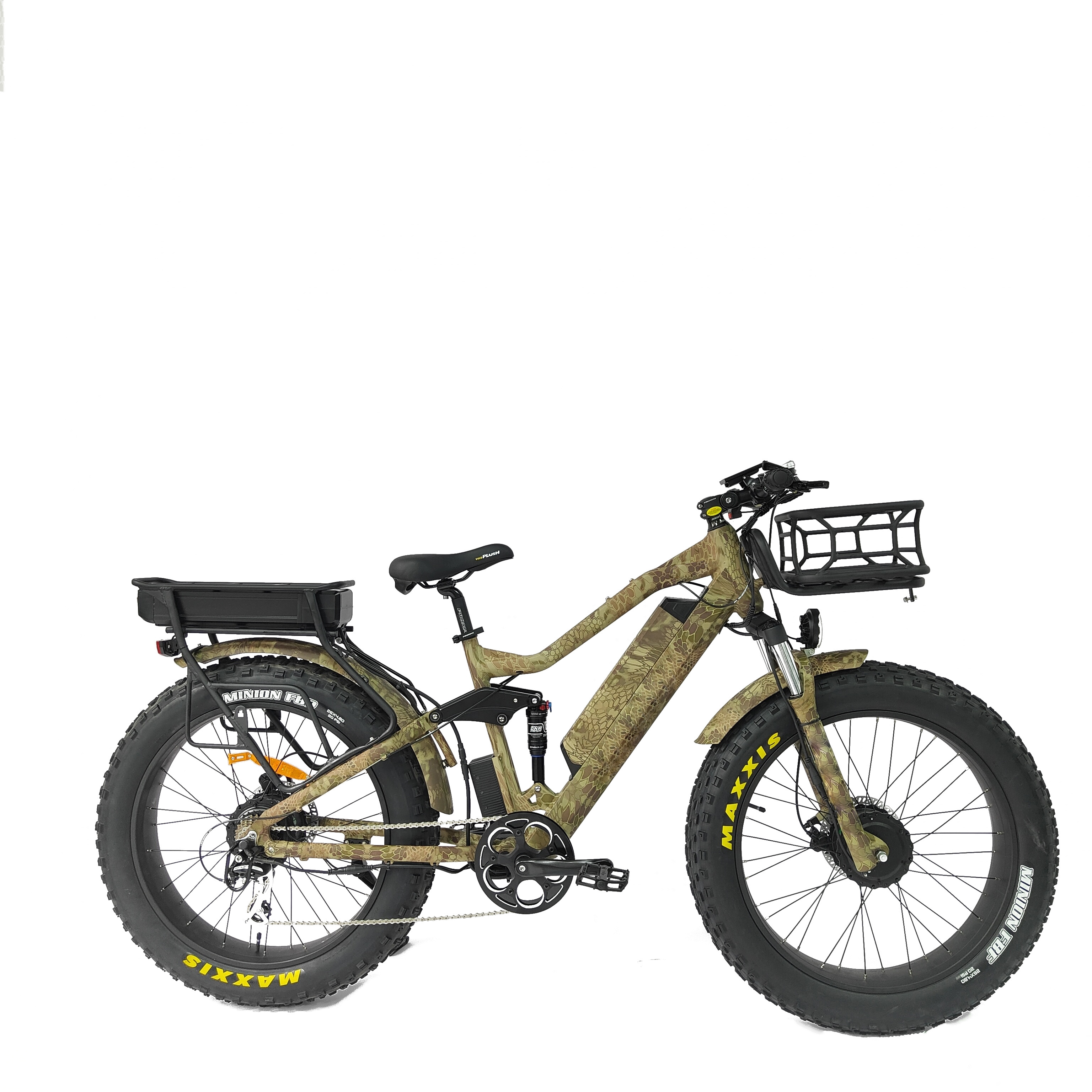 Factory Sales Camo Color Frame Electric Bicycle 1000w Electric Bike 750w Dual Motor Fast Electric Bike Hunting Ebike