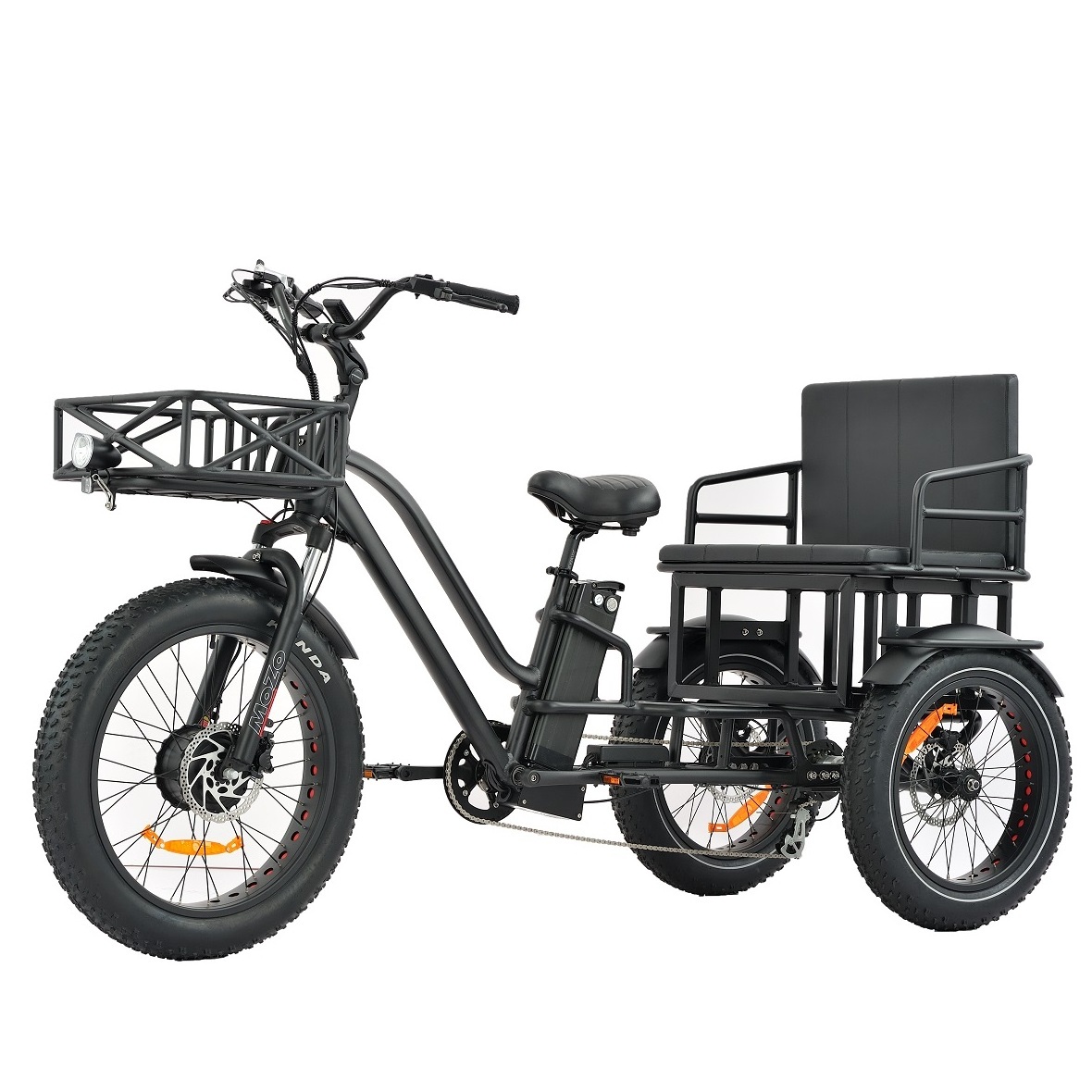 3 Wheel Cargo Electric Tricycle China Made Front Motor Electric Tricycle Two-Seater Bike