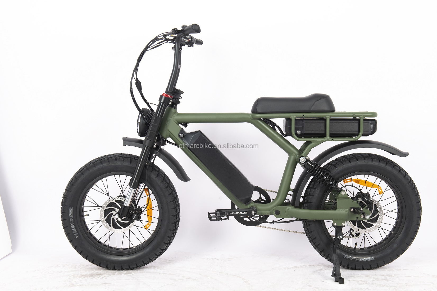 Dual motor ebike big battery electric cycle  otmar fat tyre full suspension electric bike  52V 1000w  electric mountain