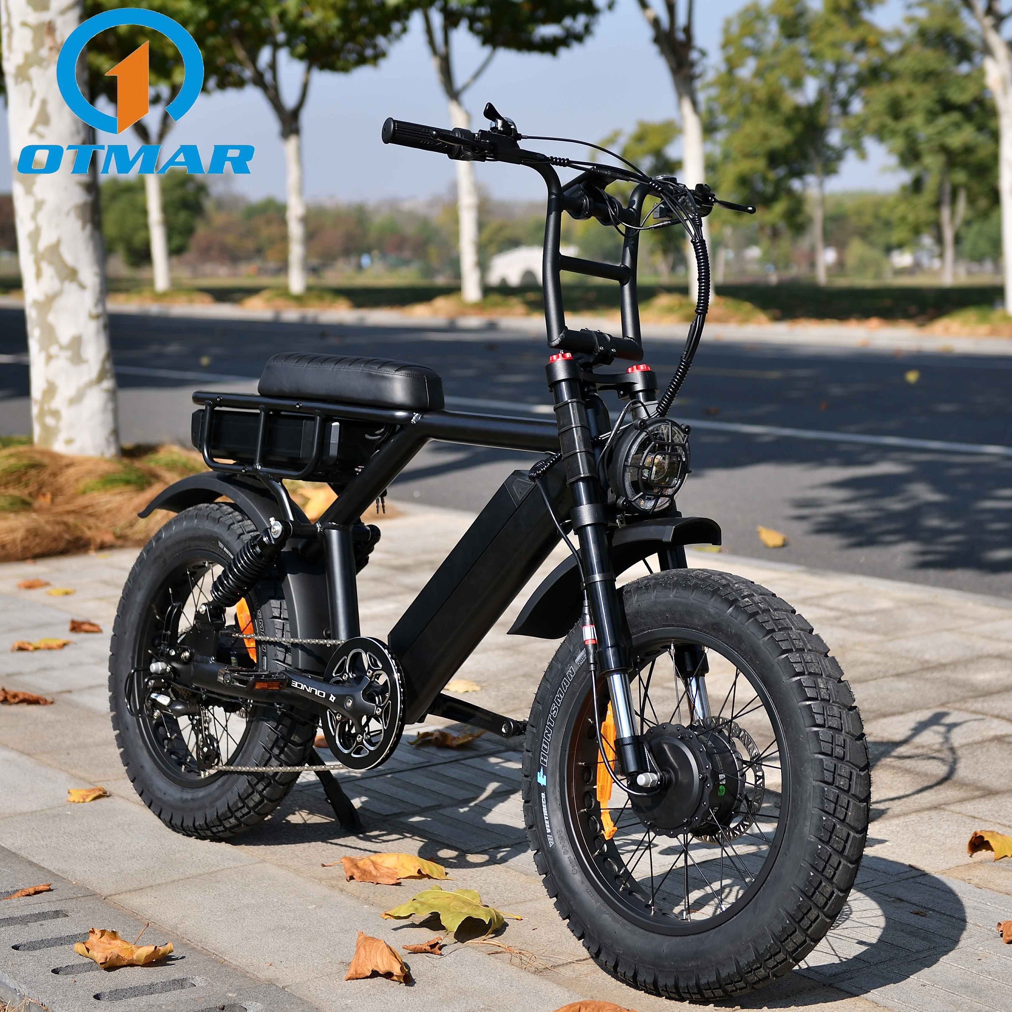 20inch Dual Motor Big Battery Electric Cycle Fat Tire Tyre Electric Bicycle Full Suspension 52V Mountain E Bike