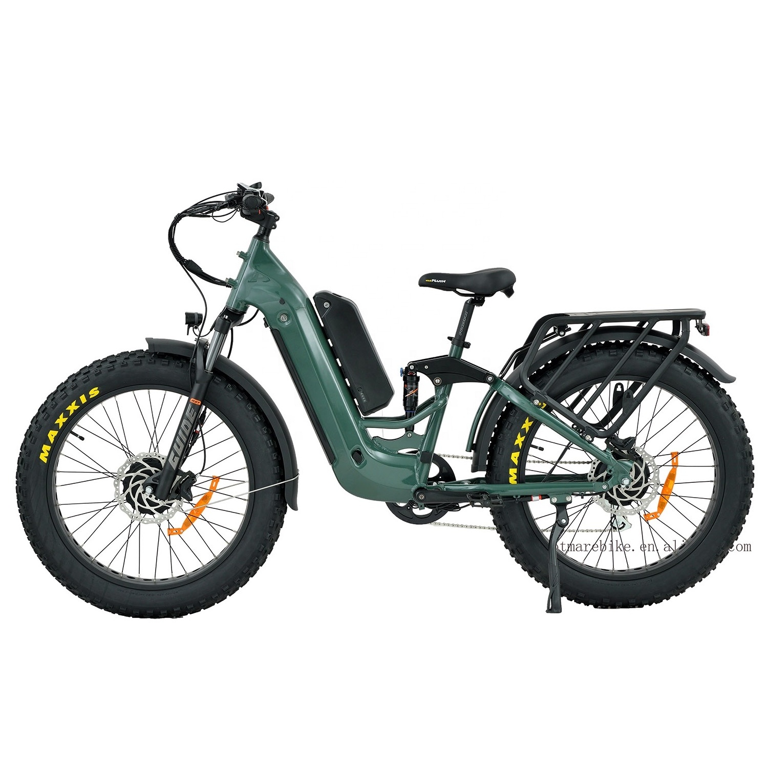 New Design Fat Tire Electric Bike Off Road Dual Motor Electric Bike Dual Motor Dirt Mountain Stealth Bomber 52v 48v 1000w E Bike