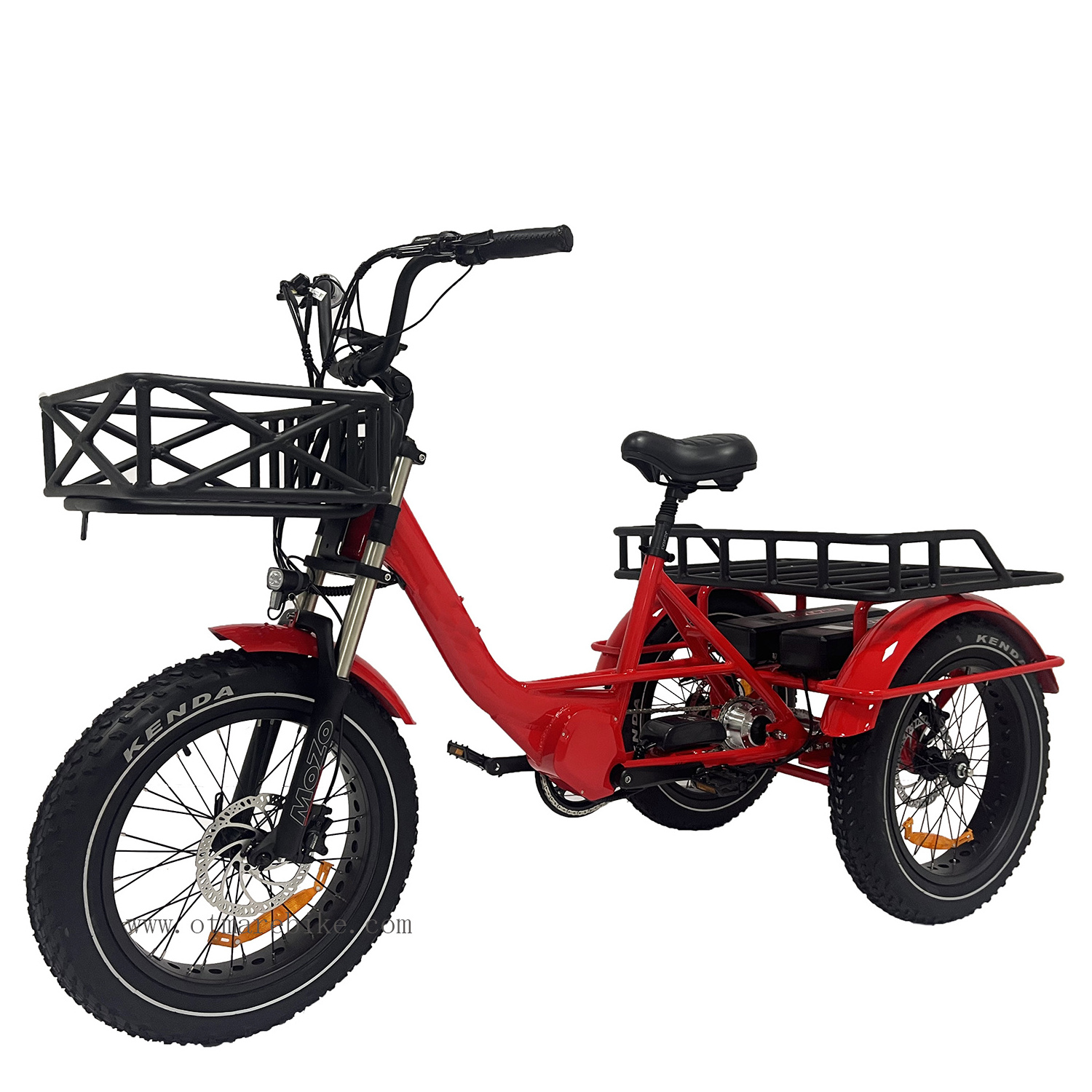 3 Wheel Electric Bike Cargo Mid Drive 750w 1000w Electric Fat Bike Adult Hot Sale Three Wheel Electric Delivery Bike