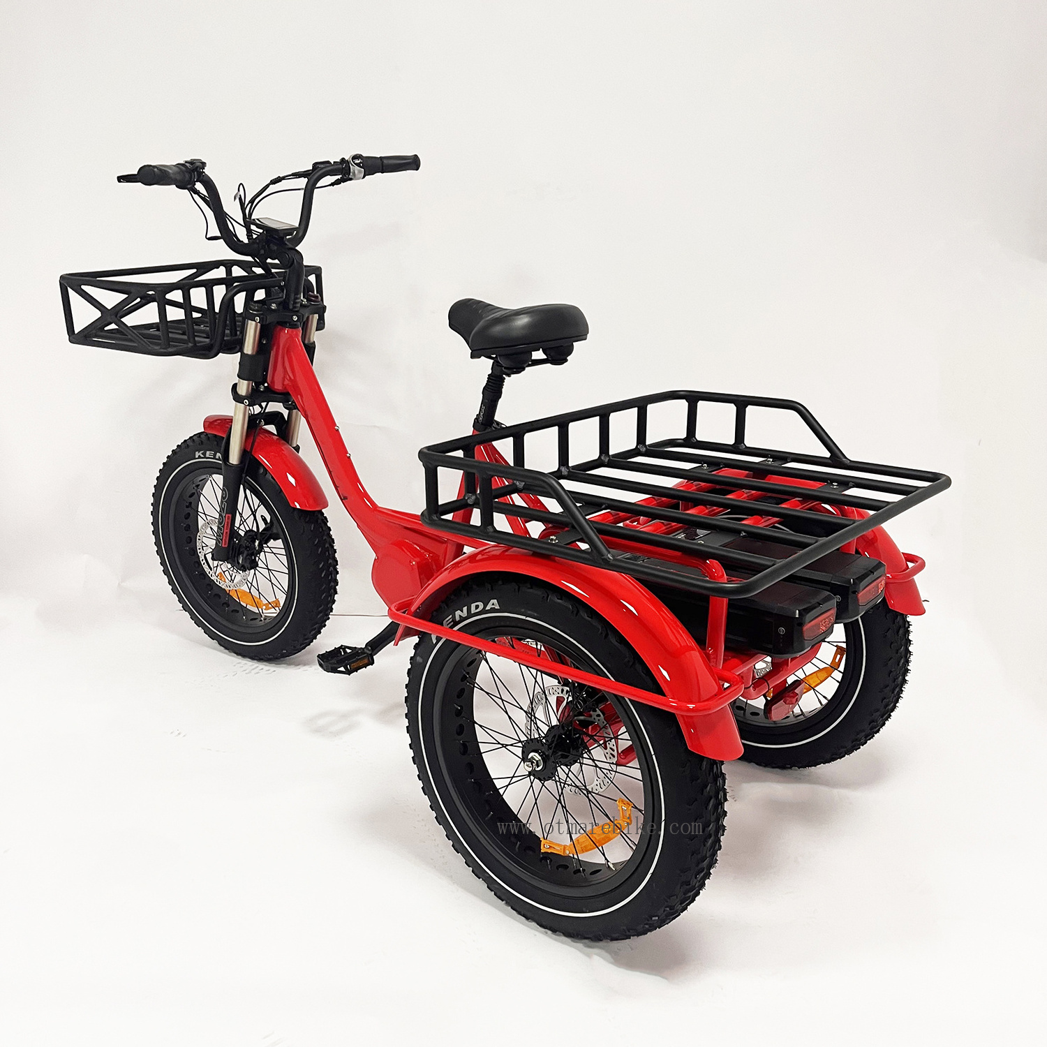 3 Wheel Electric Bike Cargo Mid Drive 750w 1000w Electric Fat Bike Adult Hot Sale Three Wheel Electric Delivery Bike