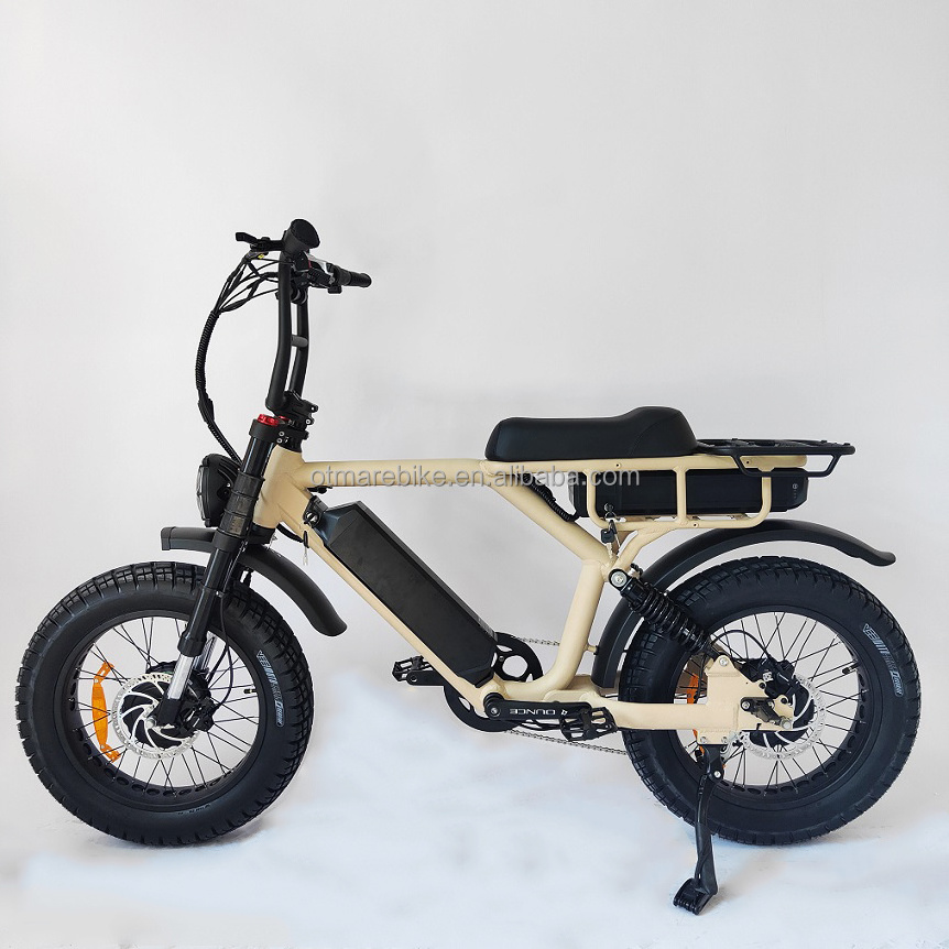 Dual motor ebike big battery electric cycle  otmar fat tyre full suspension electric bike  52V 1000w  electric mountain