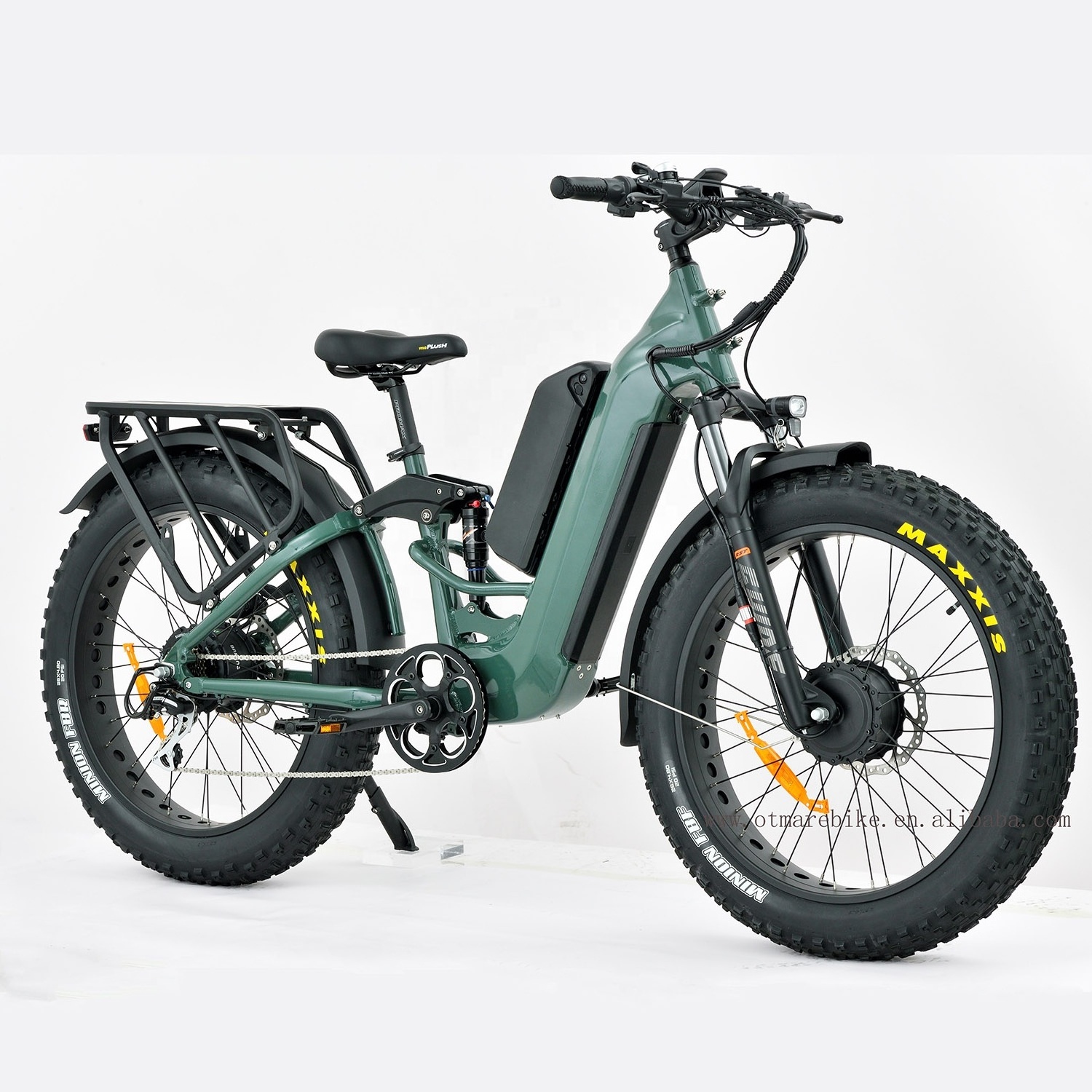 New Design Fat Tire Electric Bike Off Road Dual Motor Electric Bike Dual Motor Dirt Mountain Stealth Bomber 52v 48v 1000w E Bike