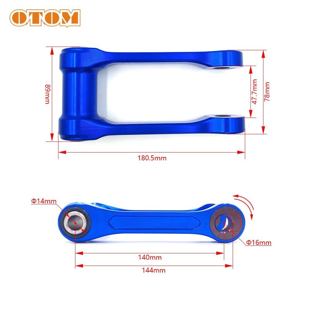 OTOM Motorcycle Dirt Bike Suspension Connecting Rod Adjustable Lowering Link Linkage ARM For YAMAHA YZ250F YZ450F WR250F WR450F