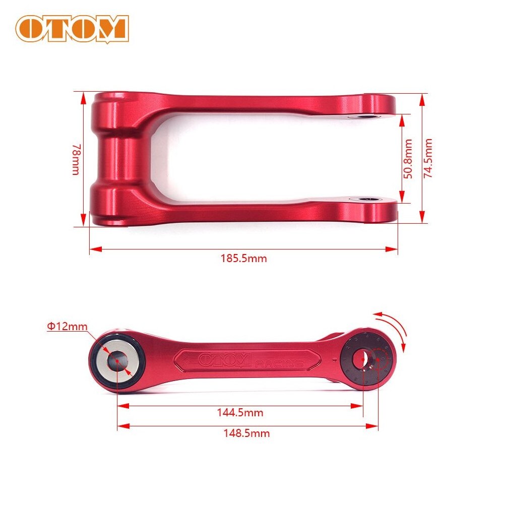 OTOM Motorcycle Dirt Bike Suspension Connecting Rod Adjustable Lowering Link CRF250R CRF450R Linkage ARM For HONDA CRF 250 450