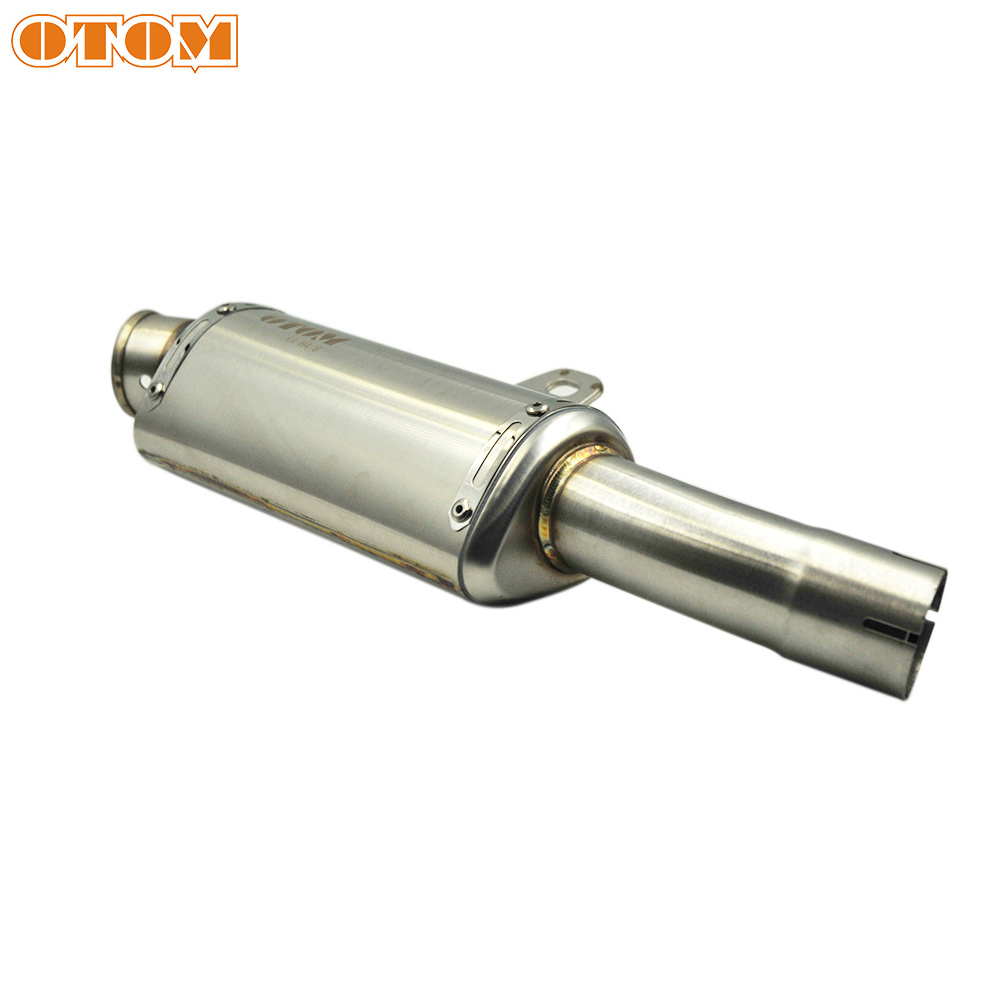 OTOM Stainless Steel Dirt Bike Motorcycle Exhaust Muffler For KAYO T4 T6