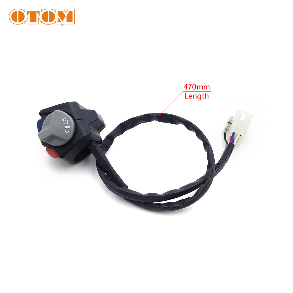 OTOM Motorcycle Enduro EXC EXCF XCW Dirt Bike Multifunction Headlight Beam Horn Engine Stop Kill Switch For KTM