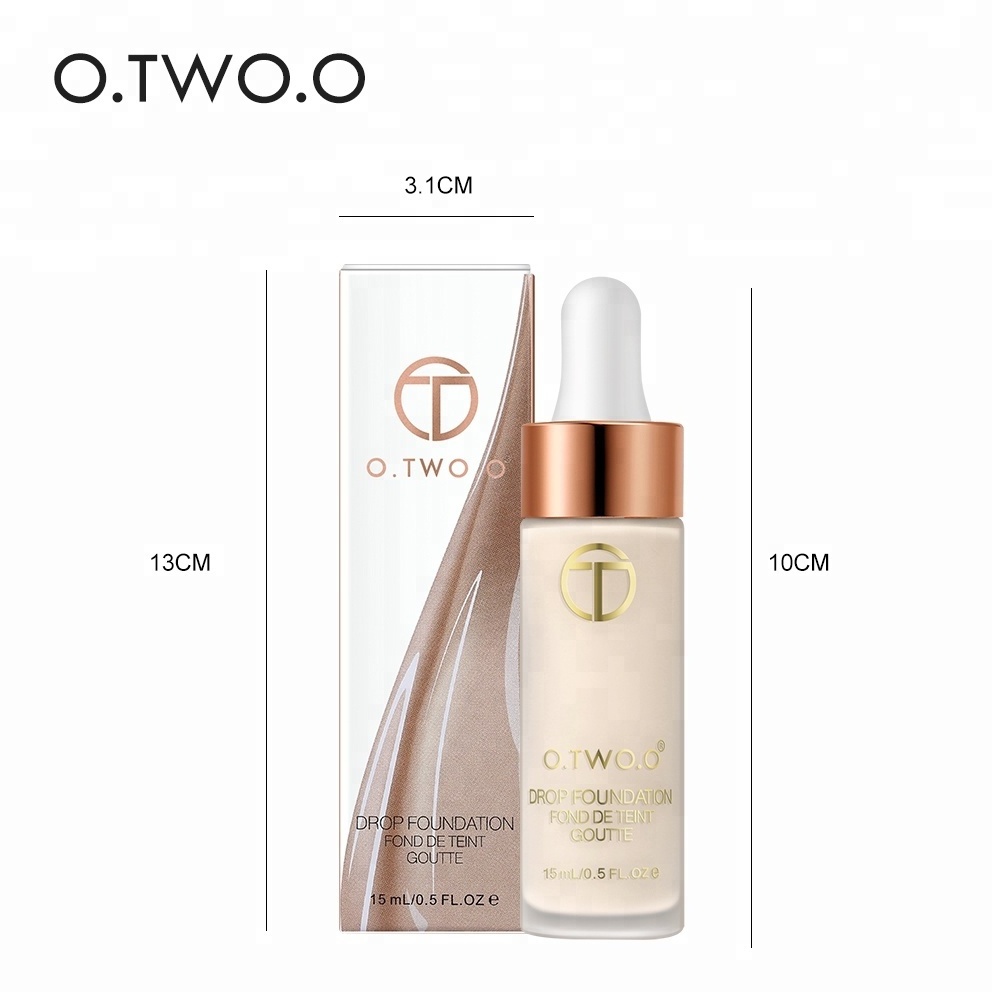 O.TWO.O Brand Waterproof Long Lasting Whitening 3 Colors Liquid Foundation Full Coverage