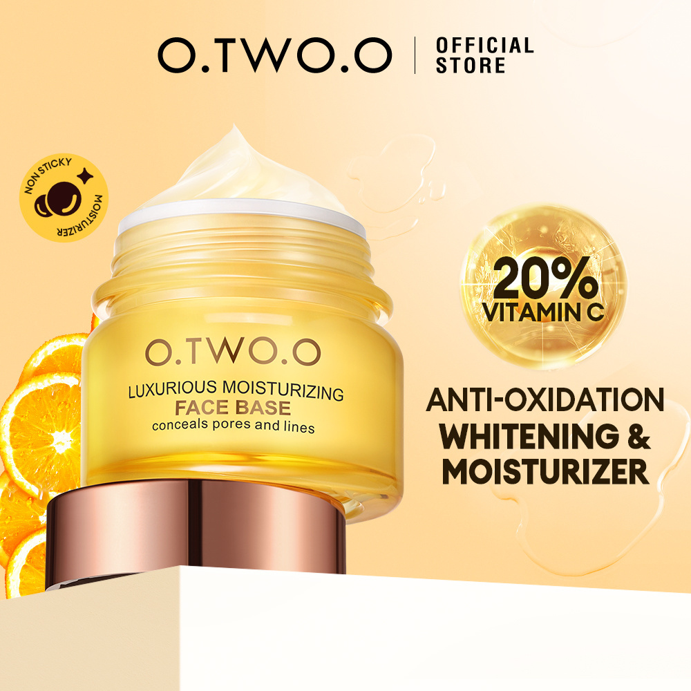 O.TWO.O  Cosmetics Vitamin C Remove Dark Spots Whitening Face Care Moisturizing Anti-Aging Firming Skin Facial Cream