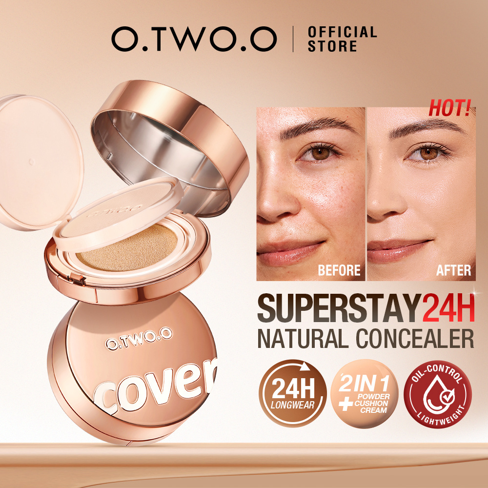 O.TWO.O New Arrival Full Coverage Cream Foundation 2-in-1 Setting Powder BB Cushion High Quality Supplier