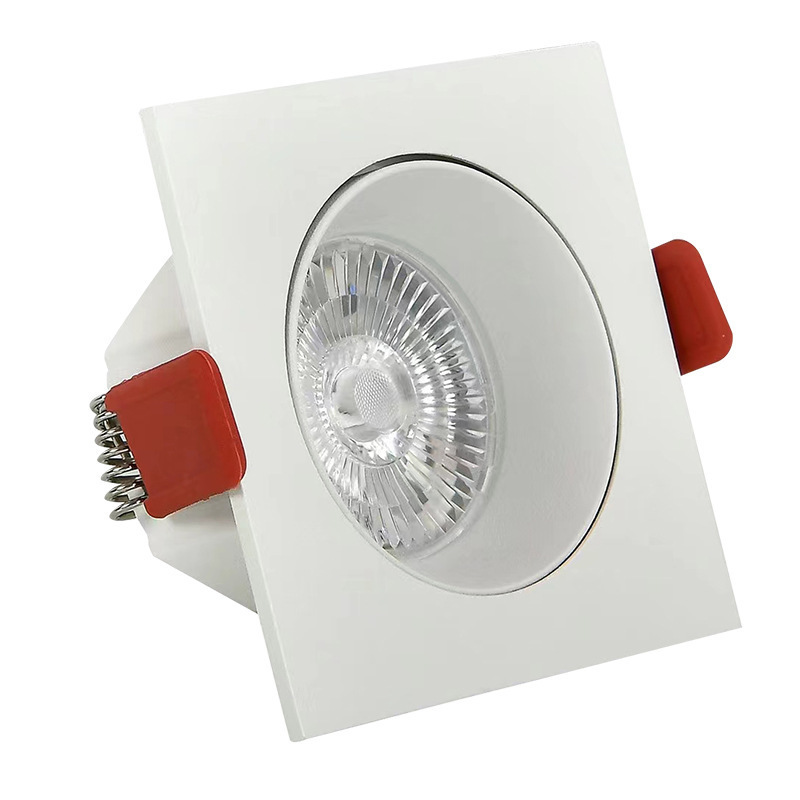 7W led recessed spot light square frame downlight