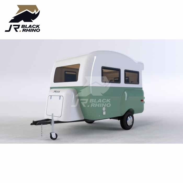 Galvanized sheet stainless steel off road mini teardrop caravan camper kit trailer for bicycle