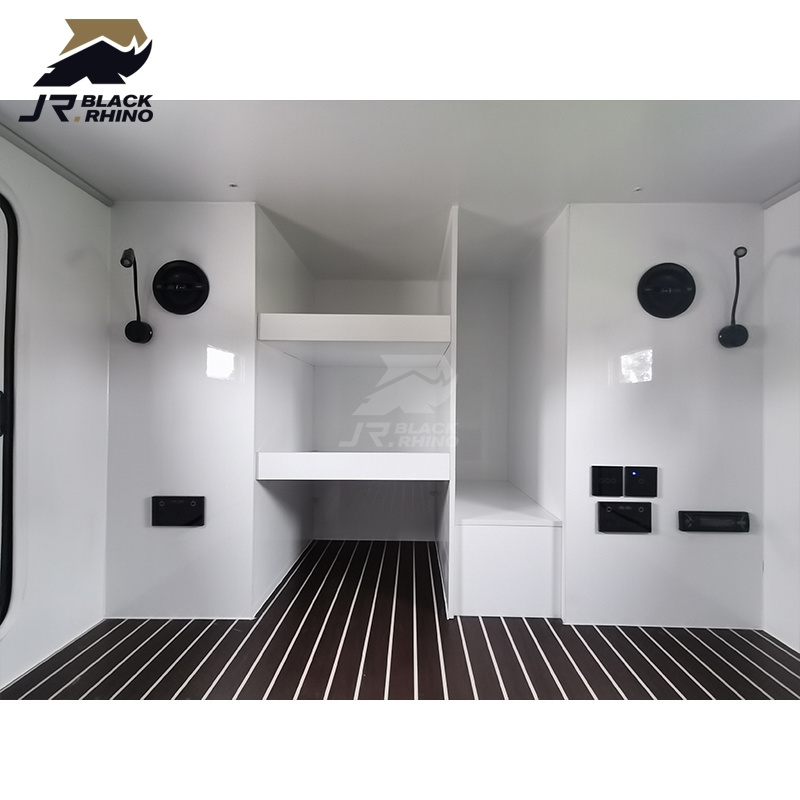 Spacious interior camper van toilet shower travel trailer mini camper and camper