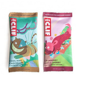 Matte Finish Printing Heat Sealable Energy Bar Sachet Packaging