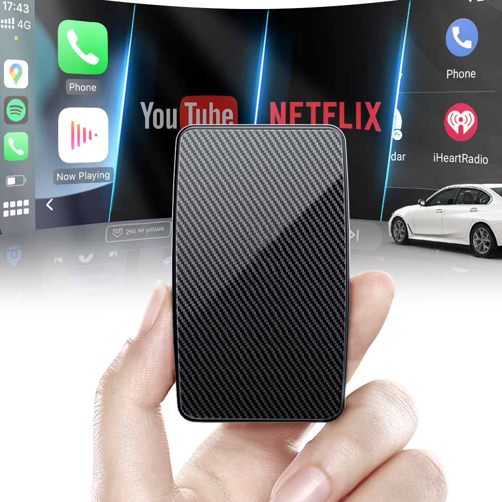 Ottocast Custom wireless Connect Carplay Netflix Media Car Android Auto Box Car Play AI Box universal For Apple Carplay youtube