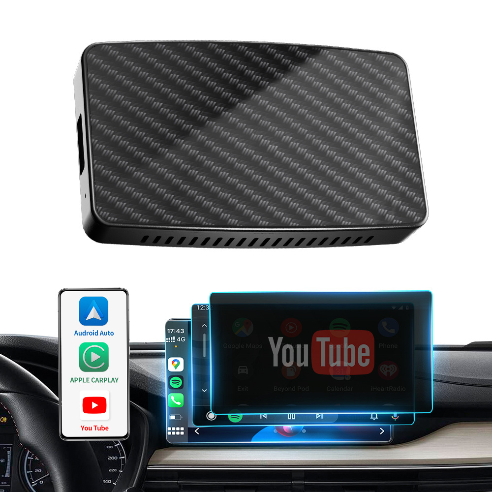 Ottocast Custom wireless Connect Carplay Netflix Media Car Android Auto Box Car Play AI Box universal For Apple Carplay youtube