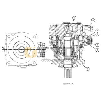 OTTO OEM CAT 374F  378-9540 378-9541 378-9542 378-9543 378-9544 295-9405 295-9406 295-9414 295-9416 295-9434 Slewing Travelling