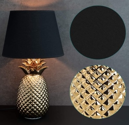 Gold Pineapple Table Lamp - 15.75