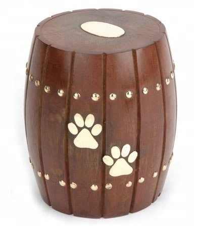 Wood Barrel Pet Urn Cremation Urns for Human Ashes Adult is a calm and freeing tribute to your loved one