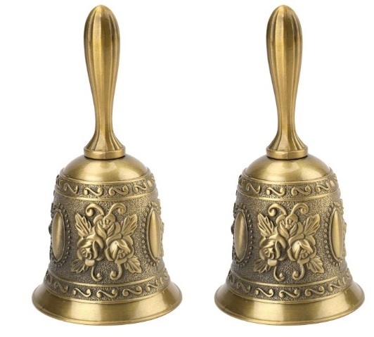 Hanging Bell for Your Temple and Door Brass Multi Purpose Brass Service Call Bell for Wedding Decoration School Church Classr