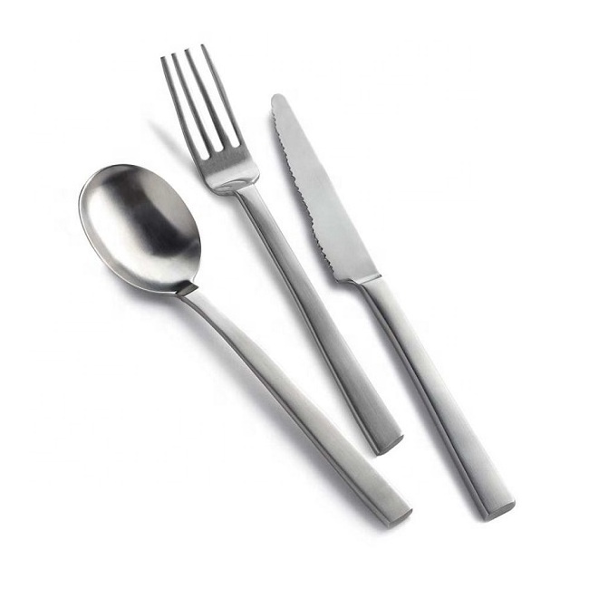 BAAS STAINLESS STEEL - SET OF 16 dinner party metal stainless steel spoon fork knife flatware dinnerware silverware cutlery se