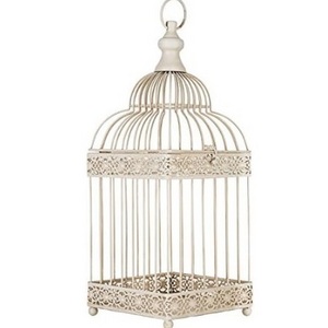 Silver Stainless Steel Small Bird Cage Economy and Lightweight Small Birds Carrier Cages for Parakeets Lovebirds