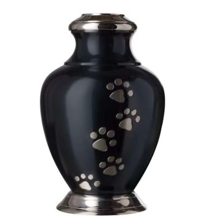 Blue Medium-Sized Cremation Urns for Ashes Hand Made in Ceramics and Hand Fambe Burial Pet urn Blue Medium 5.6inch