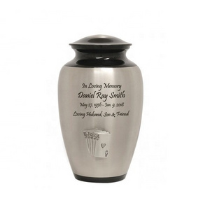 Royal Flush Card Pewter Urn New high quality cremation urn that has been made with love, so you can honor the memory