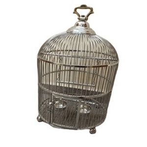 Metal solid Stainless Steel Small Bird Cage Economy and Lightweight Small Birds Carrier Cages for Parakeets Lovebirds