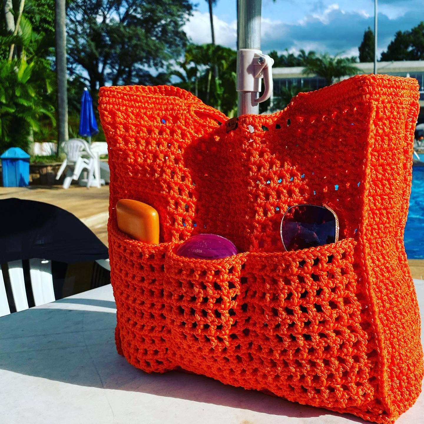 Beach Bags Large Straw Cotton Separated Pocket Weave Summer Hand Make Tote Hands Crochet Bags