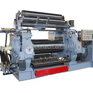 Mixing Mill/open type two roll rubber mixing mill with stock blender