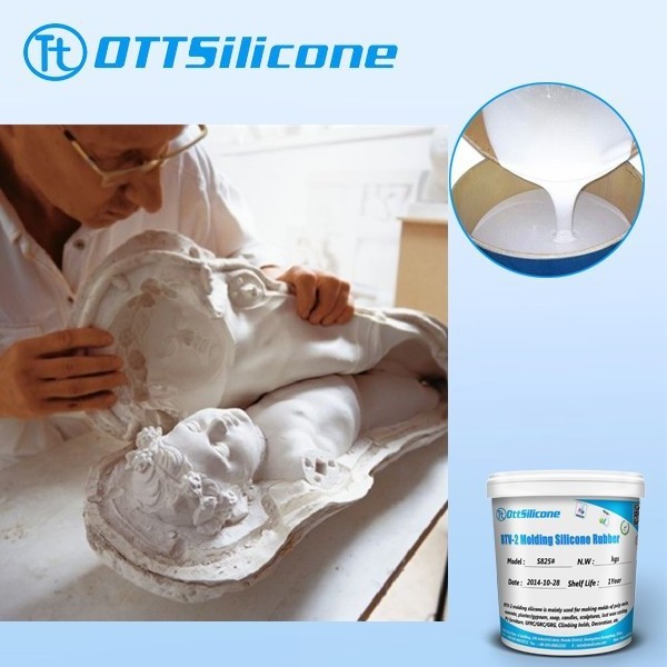 RTV -2 Liquid Silicone Rubber for Plaster Cornice mold/Gypsum Crafts Molding Silicone/Silicone for Concrete Mold