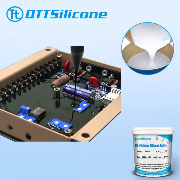 RTV 2  Liquid Electronic Potting Silicone Rubber for Sealing of Electronic Product