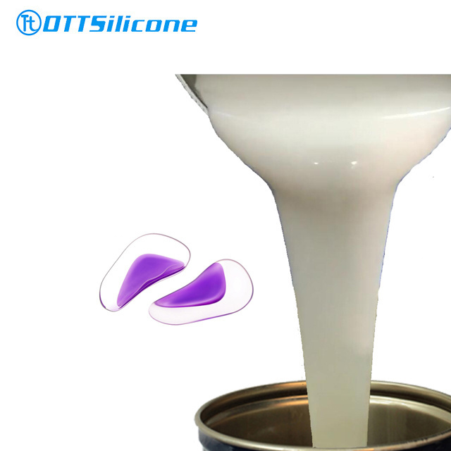 Food Grade RTV 2 Insoles Silicone Liquid Rubber to Silicone Shoe Insole/Silicone Heel Cup Making