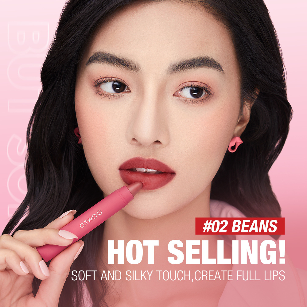 O.TWO.O New Arrival 6 Colors Velvet Matte Lipsticks Pen Cosmetic Waterproof Long Lasting Red Lip Stick Makeup Lip Tint Pen