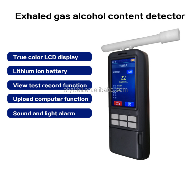 ZM800 breathalyzer /alcohol tester portable with mouth pieces and a built-in printer