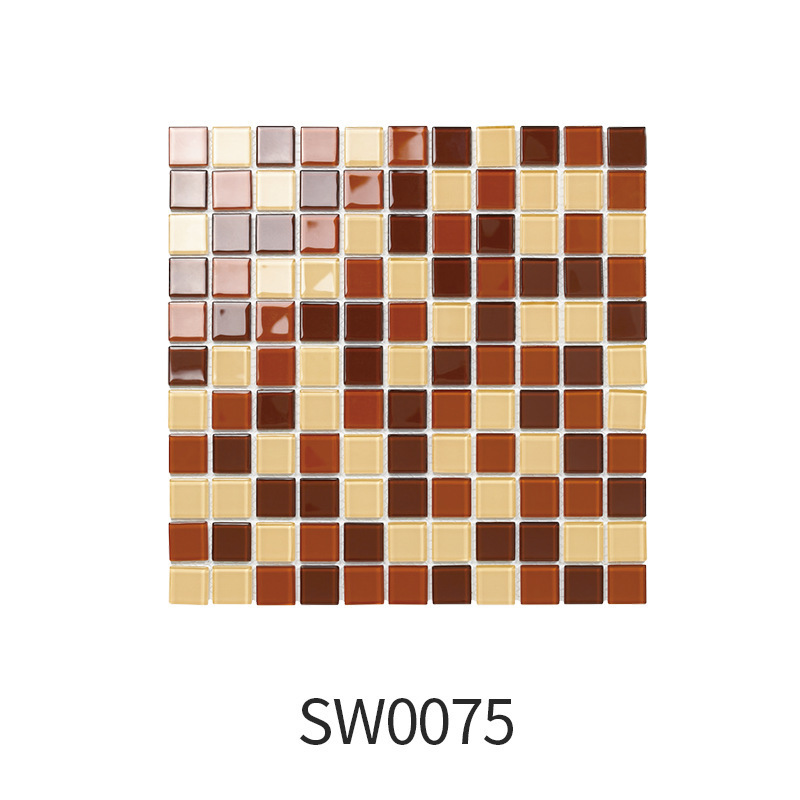 Excellent quality glass mosaic tile for kitchen and bathroom wall tile self adhesive  for home