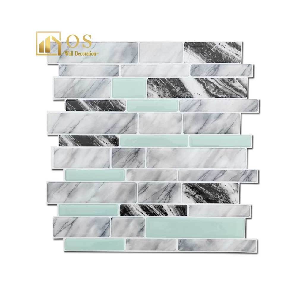 Tiles Peel And Stick 3d Modern Design Waterproof Peel And Stick Mosaic Tiles For Decoration