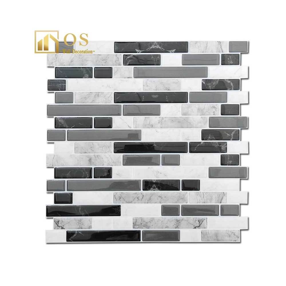 Tiles Peel And Stick 3d Modern Design Waterproof Peel And Stick Mosaic Tiles For Decoration