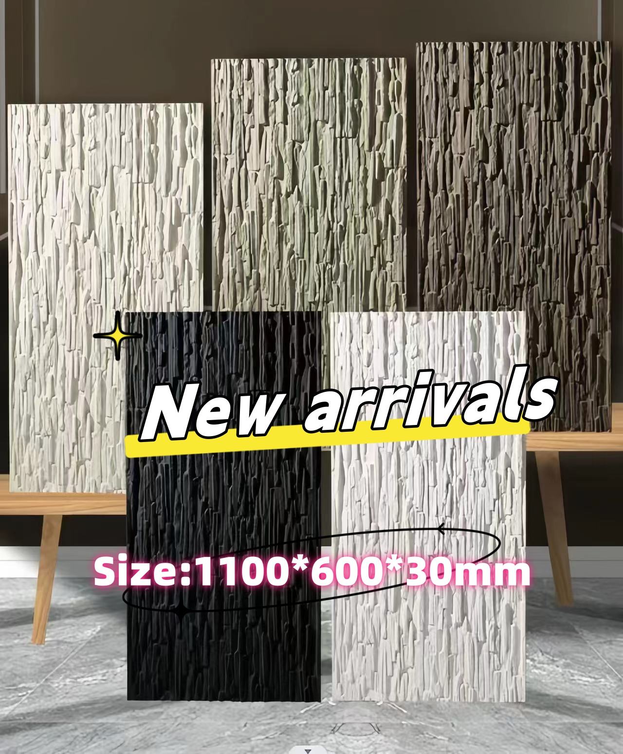 decor rock 3d faux altern stone wall panels PU culture stone wall panel for interior and exterior wall stone cladding