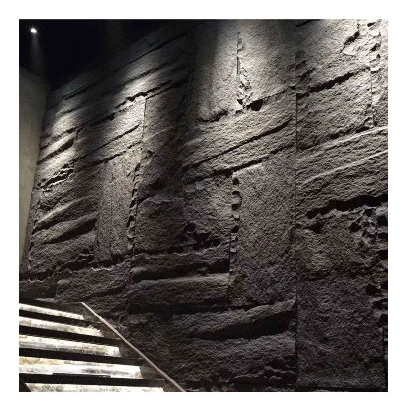 Waterproof PU Faux Stone skin board background wall Polyurethane mushroom stone pu stone 3D for restaurant hotel decor