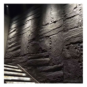 Waterproof PU Faux Stone skin board background wall Polyurethane mushroom stone pu stone 3D for restaurant hotel decor