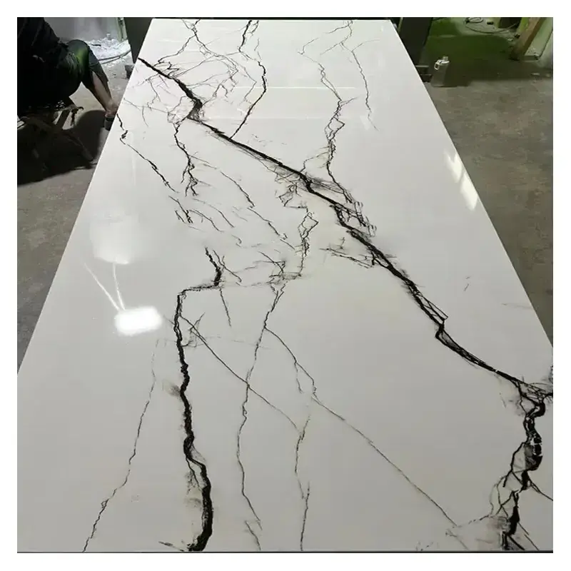 New arrived 4x8 Imitations marble UV wall panel Gloss Laminates artificial marble plastic sheet pvc wall panel manufacturer