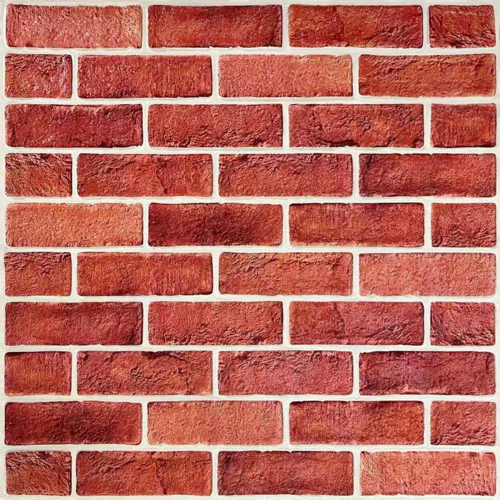 2022 hot sale brick wall decoration 3D pe brick foam Wallpaper for living room