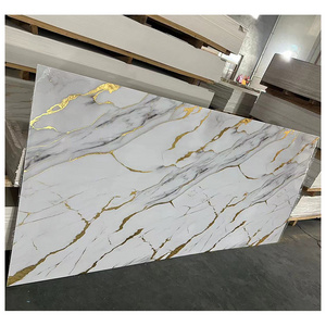 New arrived 4x8 Imitations marble UV wall panel Gloss Laminates artificial marble plastic sheet pvc wall panel manufacturer