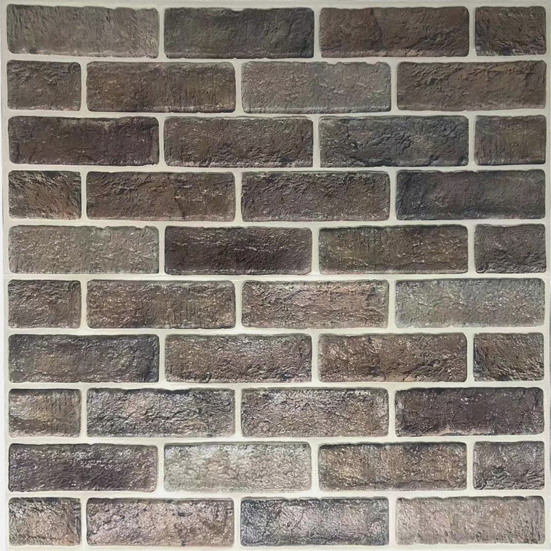 2022 hot sale brick wall decoration 3D pe brick foam Wallpaper for living room