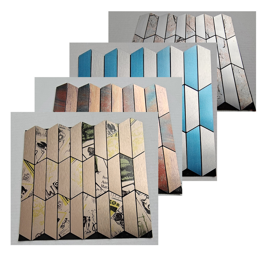 material tile in peel and stick mosaic tile adhesive mosaic tile for wall and floor decoration